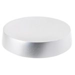 Gedy YU11-73 Free Standing Silver Finish Round Soap Dish in Resin
